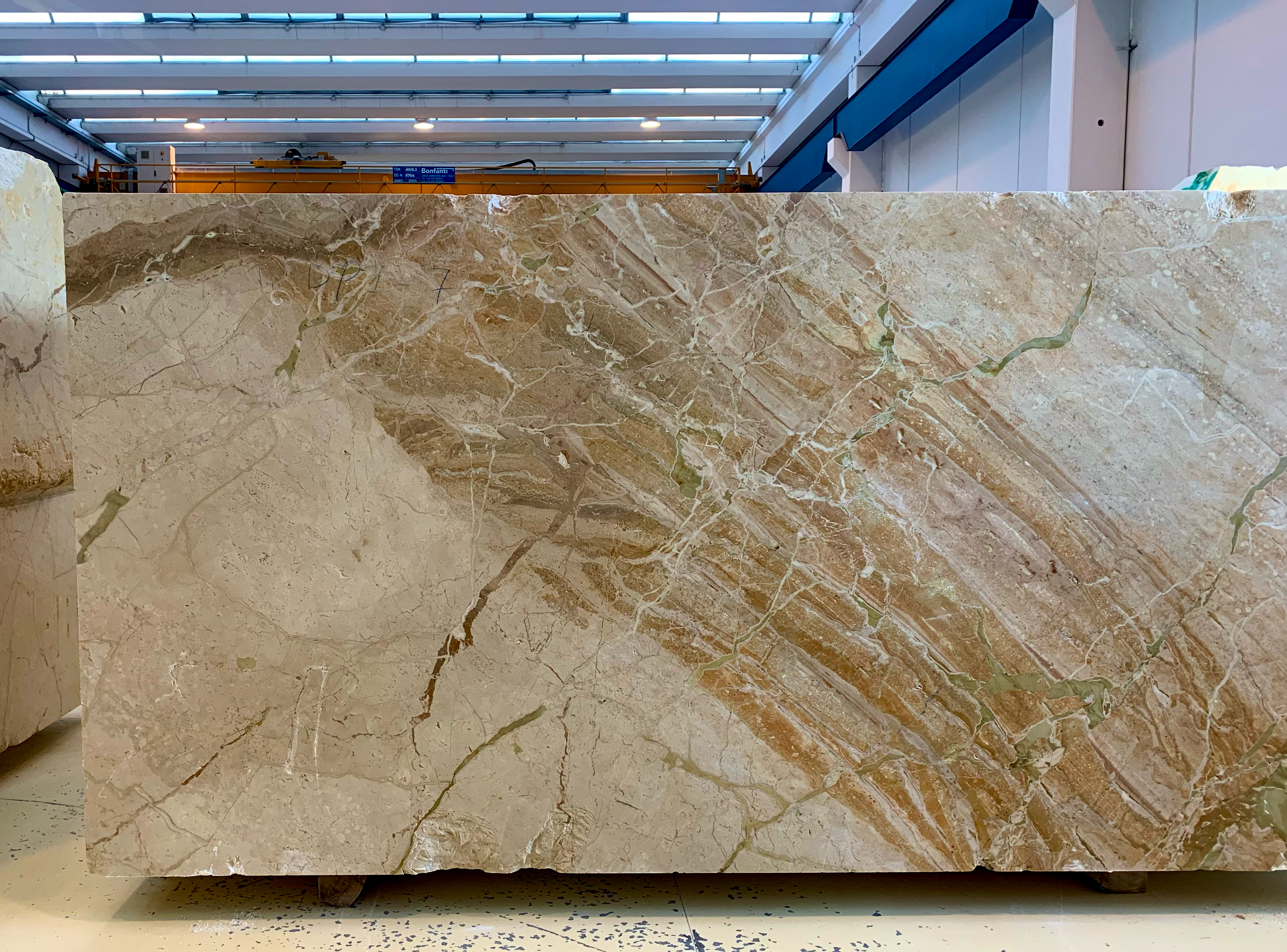brecciated beige marble block 02a