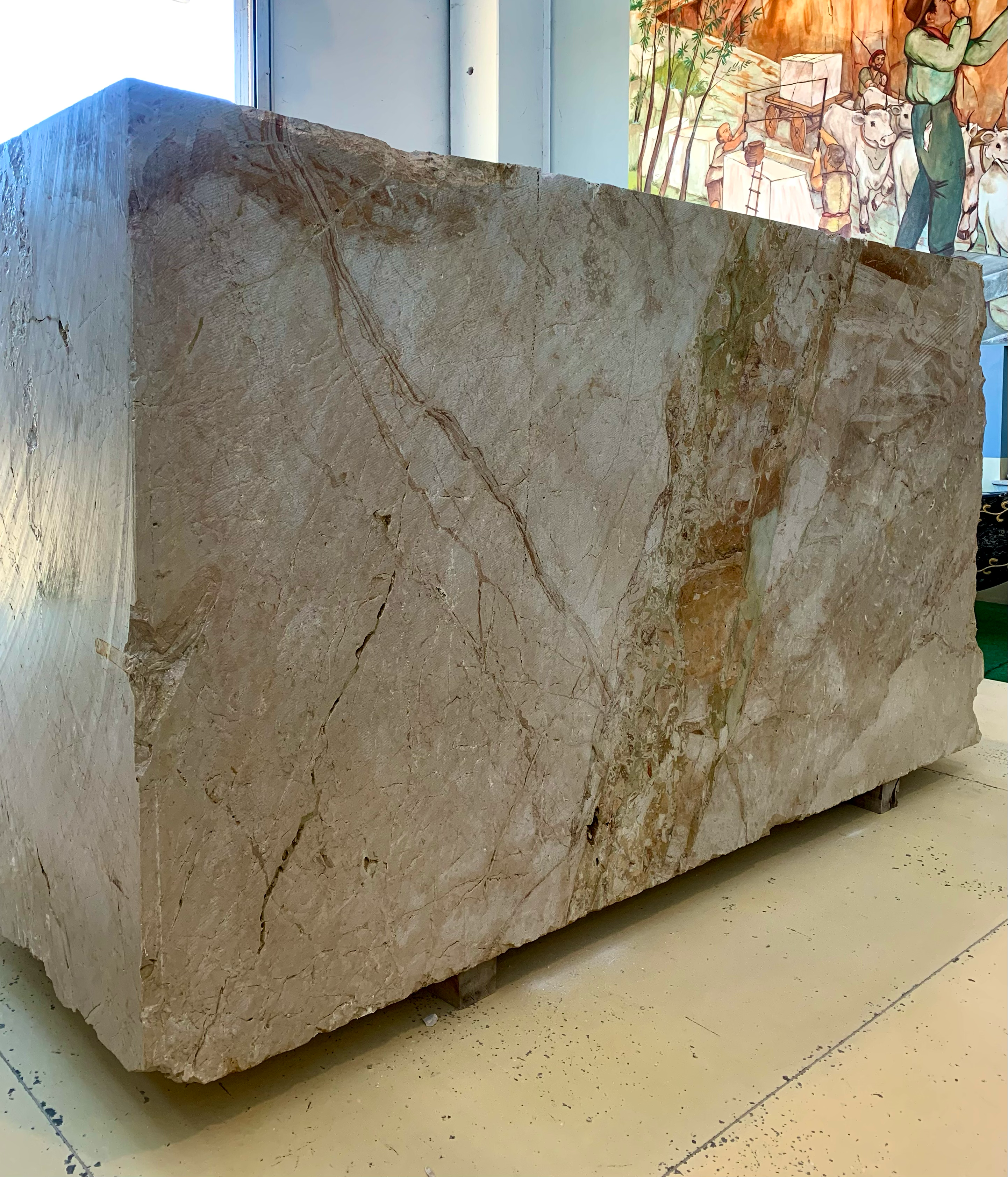 italian breccia aurora natural marble block 02b